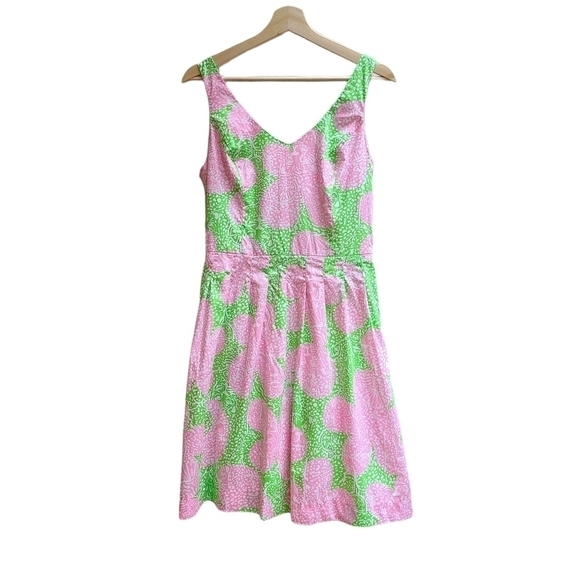 Lilly Pulitzer Citrus Print Pink and Green Dress, Size Small - Picture 1 of 9